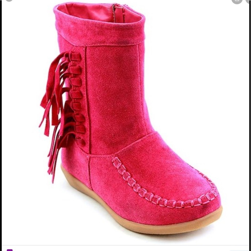 Jelly Beans Downfall Fuchsia Toddler Boot